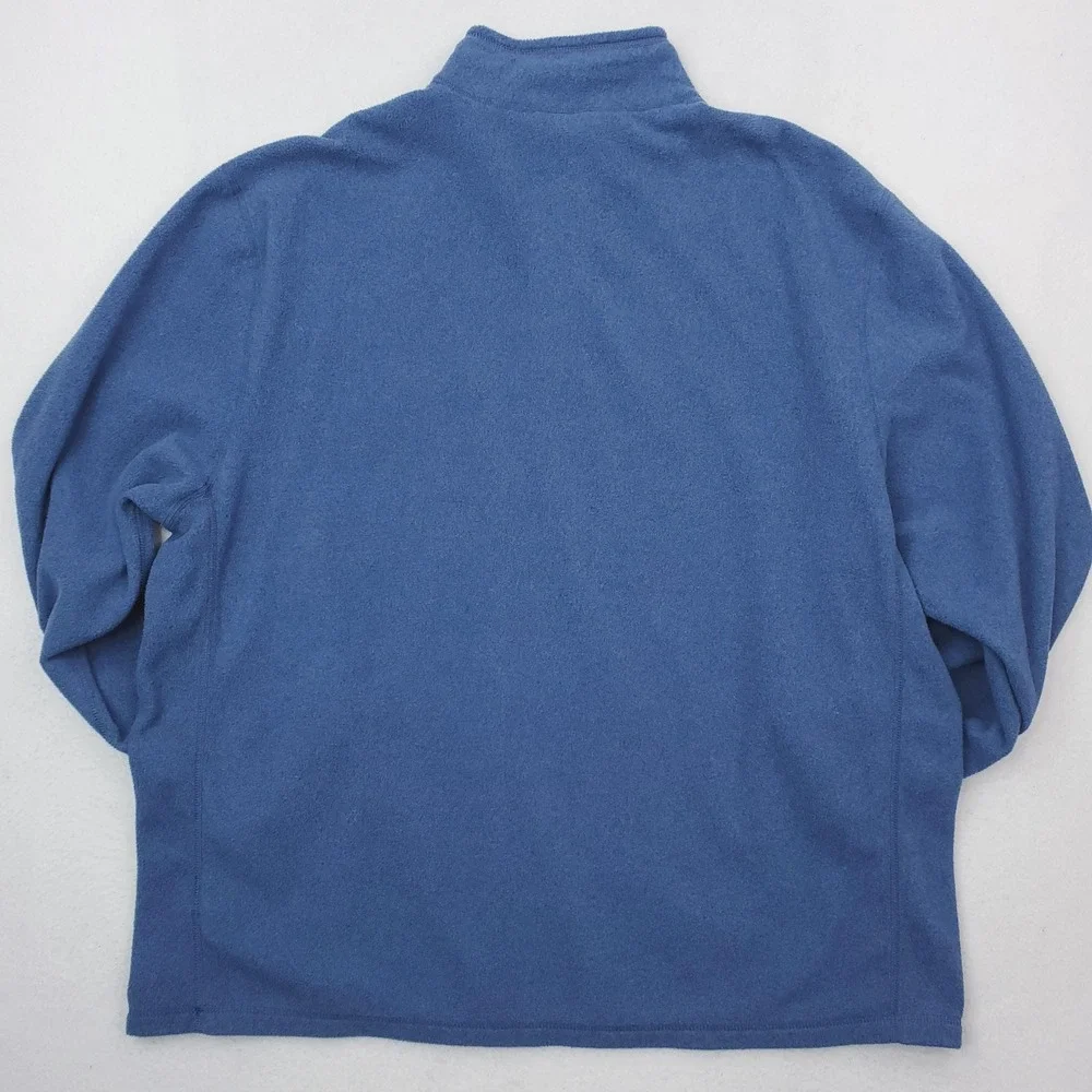 North Face Pullover Mens 2XL Blue TKA Glacier 100 Fleece Quarter Zip Sweater